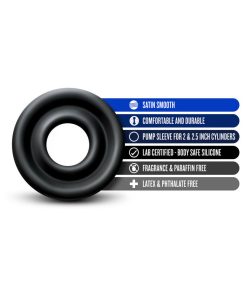 Performance Silicone Pump Sleeve Medium Black