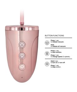 Pumped Rechargeable 3-Speed Pussy Pump Pink