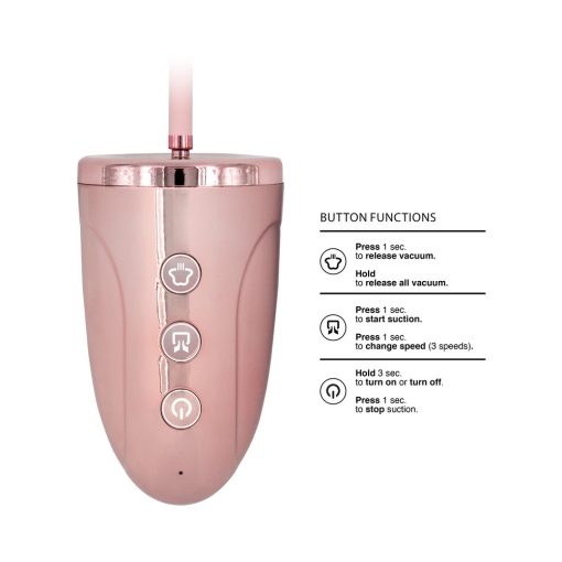 Pumped Rechargeable 3-Speed Pussy Pump Pink - Image 5