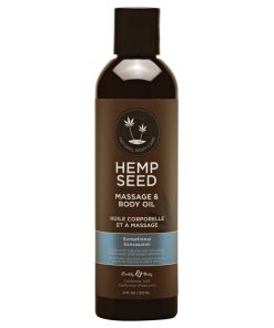 Earthly Body Hemp Massage Oil Sunsational 8 Oz.