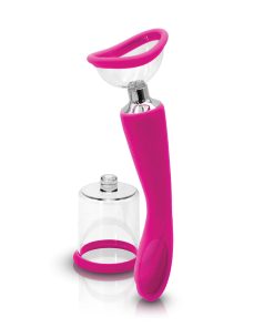 Alternative view of Inya Pump N Vibe Rechargeable Dual-Ended Vibrator & Pump Set Pink