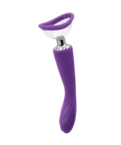 Inya Pump N Vibe Rechargeable Dual-Ended Vibrator & Pump Set Purple