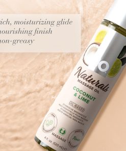 Jo Naturals Massage Oil Coconut & Lime 4 Oz.