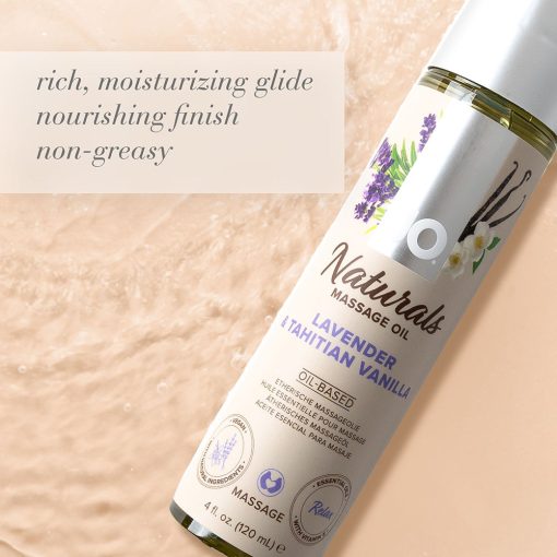 Jo Naturals Massage Oil Lavender & Tahitian Vanilla 4 Oz. - Image 3