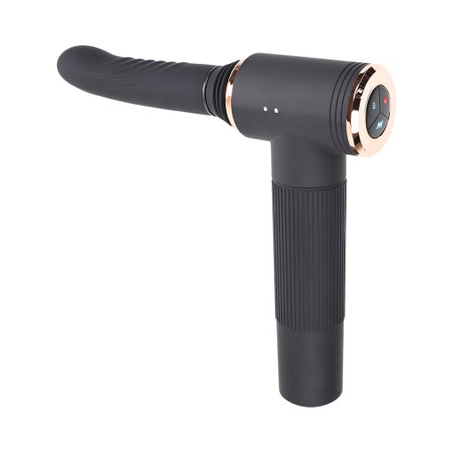 Evolved Too Hot To Handle Rechargeable Silicone Thrusting Sex Machine Black - Image 3