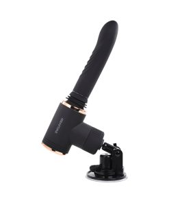 Evolved Too Hot To Handle Rechargeable Silicone Thrusting Sex Machine Black