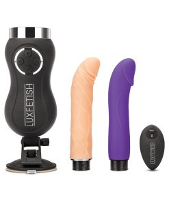 Lux Fetish Rechargeable Thrusting Compact Sex Machine With Remote Control