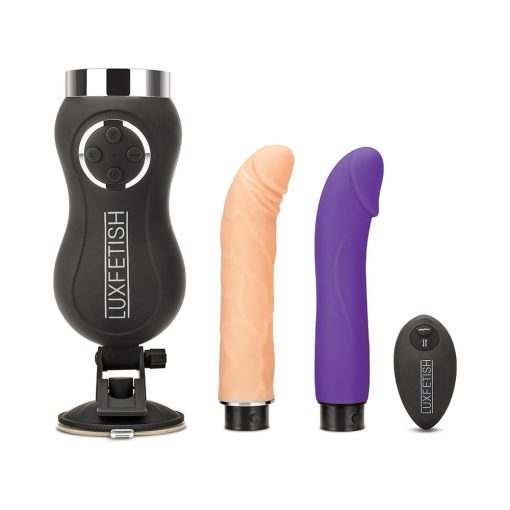 Lux Fetish Rechargeable Thrusting Compact Sex Machine With Remote Control - Image 5