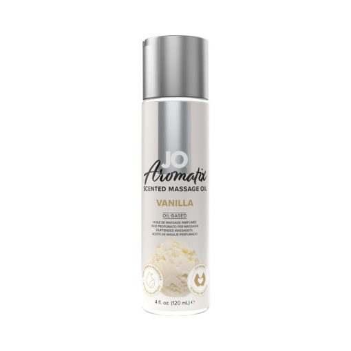 Jo Aromatix Vanilla Scented Massage Oil 4 Oz.