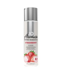 Jo Aromatix Strawberry Scented Massage Oil 4 Oz.