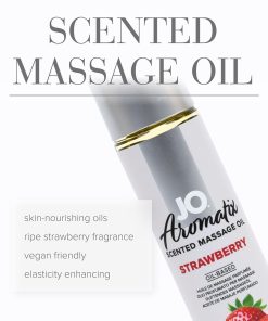 Jo Aromatix Strawberry Scented Massage Oil 4 Oz.