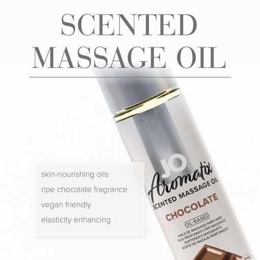 JO Aromatix Chocolate Scented Massage Oil - 4 Oz. Vegan Formula - Image 4
