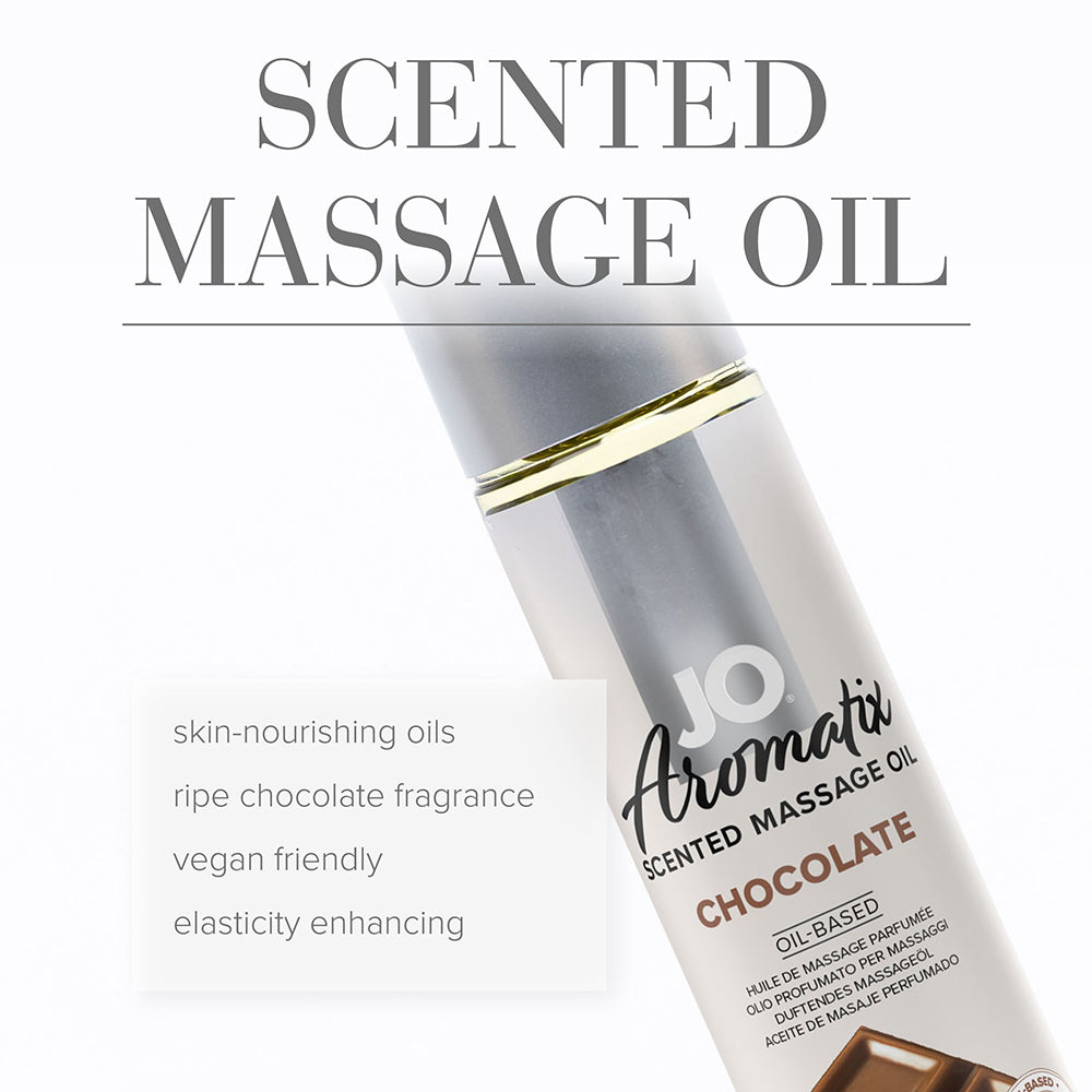 JO Aromatix Chocolate Scented Massage Oil - 4 Oz. Vegan Formula 4 JO Aromatix Chocolate Scented Massage Oil - 4 Oz. Vegan Formula - Image 4