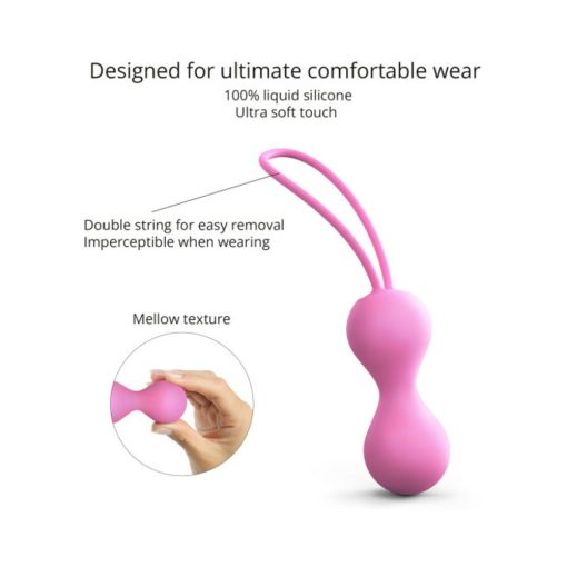 Love To Love Joia Silicone Kegel Balls Pink Passion - Image 4