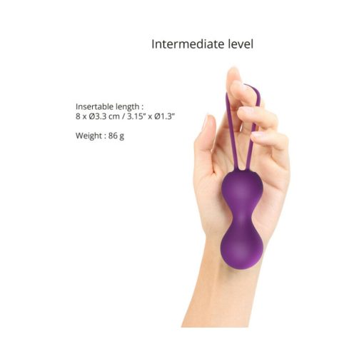 Love To Love Joia Silicone Kegel Balls Purple Rain - Image 2