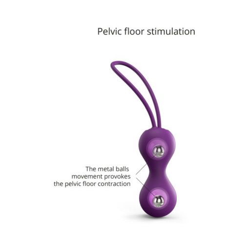 Love To Love Joia Silicone Kegel Balls Purple Rain - Image 3