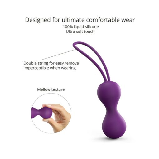 Love To Love Joia Silicone Kegel Balls Purple Rain - Image 4