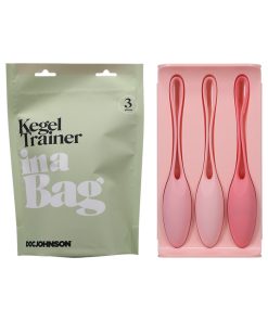 Doc Johnson Kegel Trainer Set In A Bag 3-Piece Silicone Pink