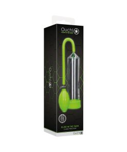 Ouch! Glow In The Dark Classic Penis Pump Neon Green