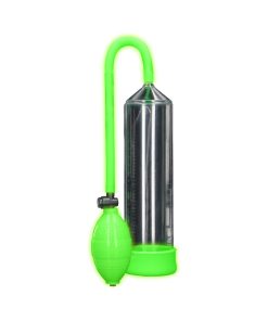 Ouch! Glow In The Dark Classic Penis Pump Neon Green