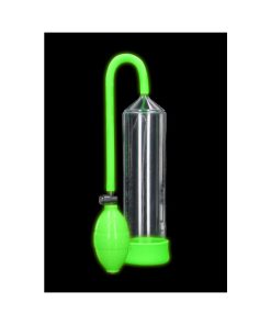Ouch! Glow In The Dark Classic Penis Pump Neon Green