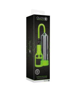 Ouch! Glow In The Dark Comfort Beginner Penis Pump Neon Green