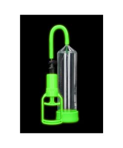 Ouch! Glow In The Dark Comfort Beginner Penis Pump Neon Green