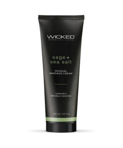 Wicked Sage + Sea Salt Sensual Massage Cream 4 Oz.