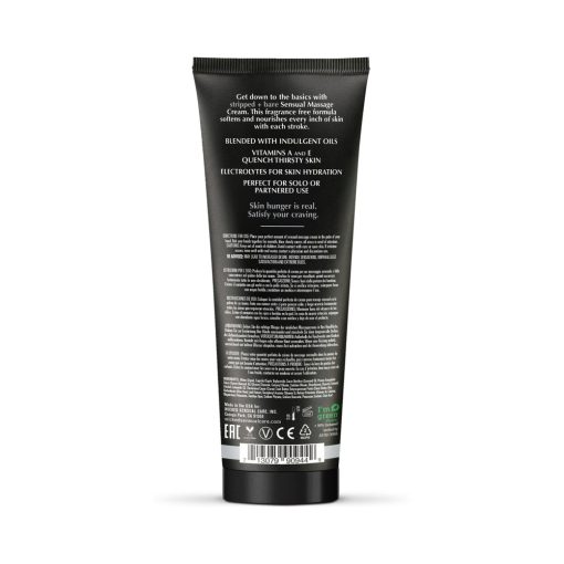 Wicked Stripped + Bare Unscented Sensual Massage Cream 4 Oz. - Image 2