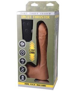 Alternative view of Fort Troff Uncut Thruster Mini Fuck Machine Rechargeable Remote-Controlled Silicone 8.5 In. Thrusting Dildo Tan