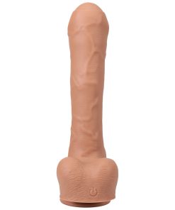 Fort Troff Uncut Thruster Mini Fuck Machine Rechargeable Remote-Controlled Silicone 8.5 In. Thrusting Dildo Tan