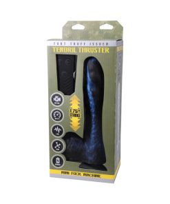 Fort Troff Tendril Thruster Mini Fuck Machine Rechargeable Remote-Controlled Silicone 8.5 In. Thrusting Dildo Blue/Black