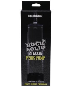 Alternative view of Rock Solid Classic Penis Pump Black/Clear