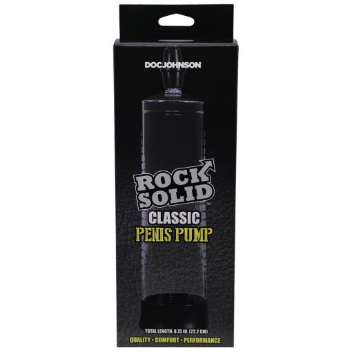 Rock Solid Classic Penis Pump Black/Clear - Image 2