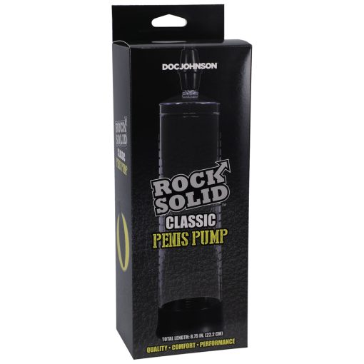 Rock Solid Classic Penis Pump Black/Clear - Image 3