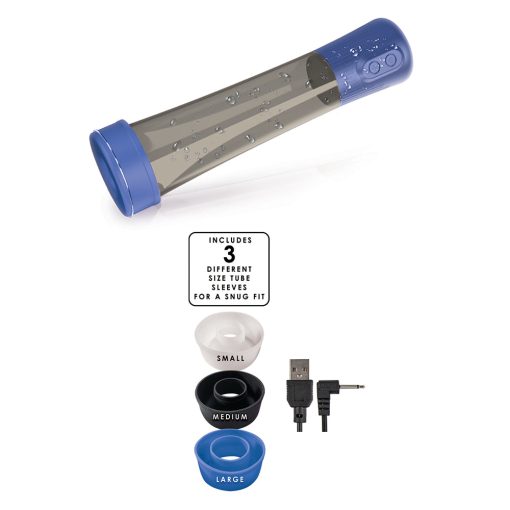 Nasstoys H2O Rechargeable Penis Pump Blue - Image 4