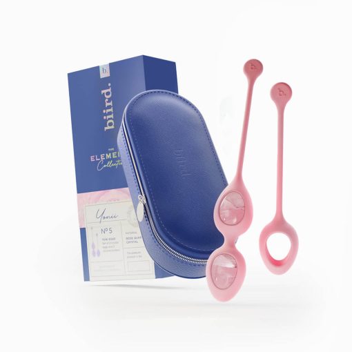 Biird Yonii 2-Piece Rose Quartz Eggs Set - Image 2