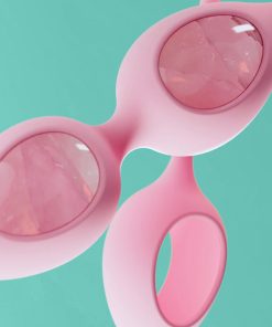 Biird Yonii 2-Piece Rose Quartz Eggs Set