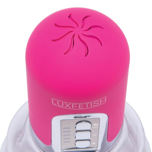 Lux Fetish Rechargeable 4-Function Auto Pussy Pump With Clit Clamp - Image 5