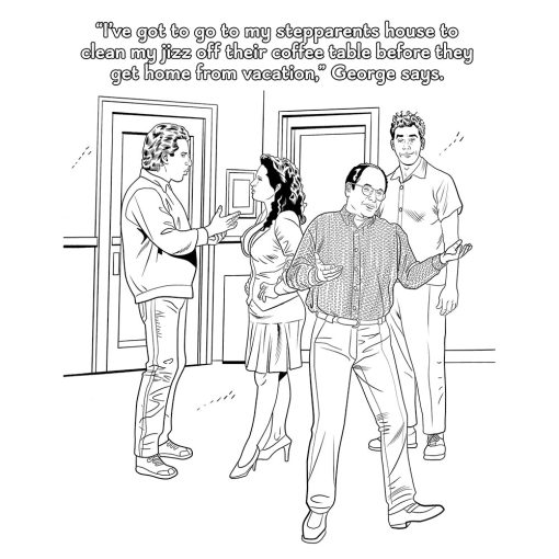 Sexfeld Porn Parody Coloring Book - Image 3
