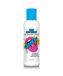 Smack Lickable Massage Oil Blue Raspberry 2 Oz.