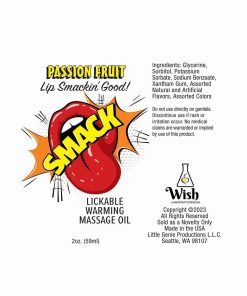 Alternative view of Smack Lickable Massage Oil Passion Fruit 2 Oz.