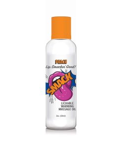 Smack Lickable Massage Oil Peach 2 Oz.