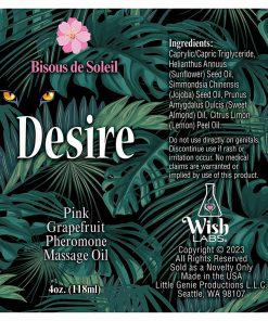 Alternative view of Desire Pheromone Massage Oil Pink Grapefruit 4 Oz.