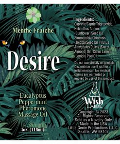 Alternative view of Desire Pheromone Massage Oil Eucalyptus/Peppermint 4 Oz.