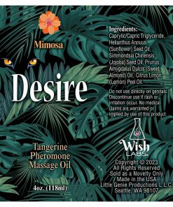Alternative view of Desire Pheromone Massage Oil Tangerine 4 Oz.