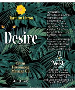 Alternative view of Desire Pheromone Massage Oil Citrus 4 Oz.
