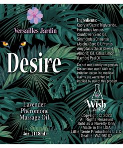 Alternative view of Desire Pheromone Massage Oil Lavender 4 Oz.