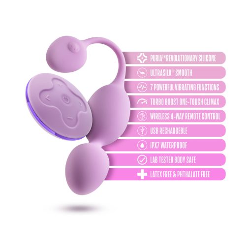 Wellness Raine Vibrating Kegel Ball Lilac - Image 11