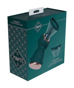 Pumped Exquisite Automatic Rechargeable Vulva & Breast Pump Forest Green